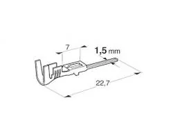 ※オス端子適用電線0.75~1.5mm2 10個入り