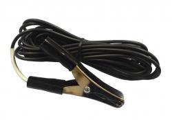 ワニ口クリップ配線コード白