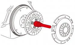 クラッチディスクセンター出し