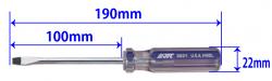 ＊＊ドライバー S2スチールマイナス6mmX100mm