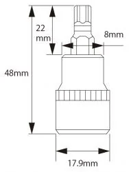 ※TPスタープラスソケット　3/8XTP40