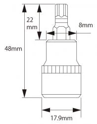 ※TPスタープラスソケット　3/8XTP50