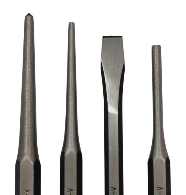 16PCS　ポンチ＆チゼルセット