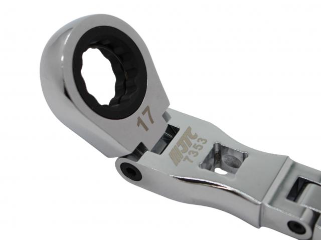 ※ダブルエンド首振りラチェット