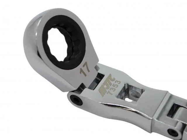 ※ダブルエンド首振りラチェット