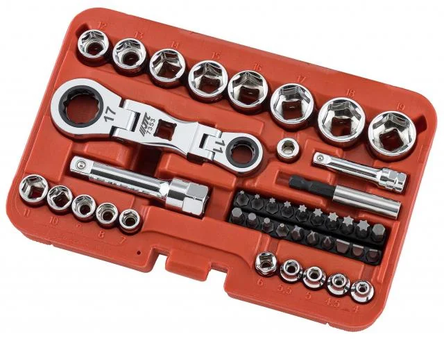 43PCS ダブルエンド首振りラチェットソケットセット