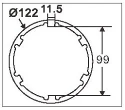 リアホイールアクスルナットソケット