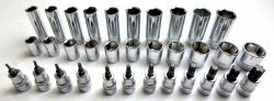 9.5mm 33PCS ソケットコンビネーションセット