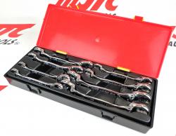 8PCS スイベルフレアナットレンチ